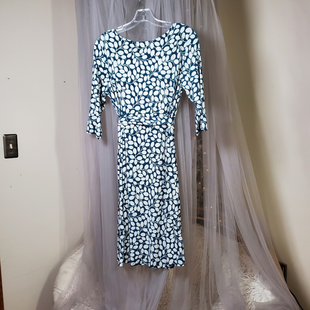 Cocktail Party Midi Dress Fit & Flare Cruise Resortwear Wedding Guest Size XL - Picture 3 of 7